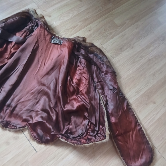 L.Bamberger & CO. Newark Elegant Brown Fur Mink Stole Wrap - Picture 8 of 16